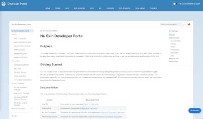 developer portal home